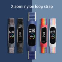 {TATLLr}สายรัดไนลอนสำหรับ Xiaomi Mi วง7 4 3 5 6สร้อยข้อมือสายรัดข้อมือกีฬาระบายอากาศสร้อยข้อมือสำหรับ Miband 5 4 3เปลี่ยน Correa สาย