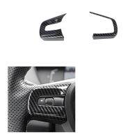 Carbon Fiber Steering Wheel Side Button Decoration Trim Decor Sticker for FIT JAZZ 2021