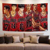 [Ready Stock] 50 Styles 130 * 150cm Anime Slam Dunk Series Tapestry Sakuragi Flower Road Rukawa Maple Background Cloth Dormitory Room Bedroom Wall Decoration