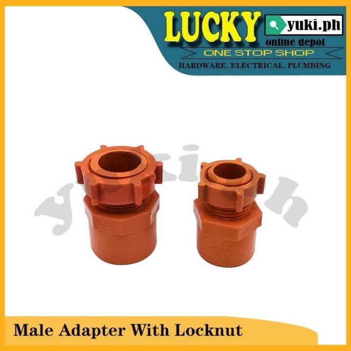 PVC Orange Male Adapter With Locknut 1/2 3/4 Lazada PH