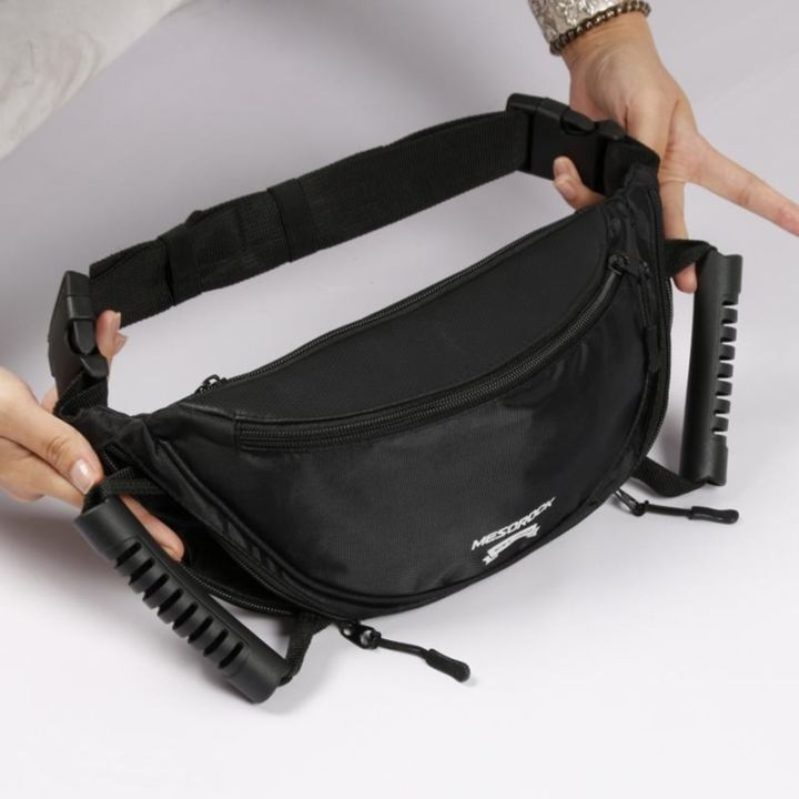 motorcycle-waist-bags-chest-bag-safety-belt-rear-seat-passenger-grip-grab-handle-nonslip-strap-with-handle-storage-bags