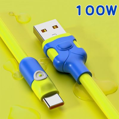 ☫❃┇ 6A Fast Charging USB C Cable for IPhone Huawei Xiaomi USB Tape C Cable Quick Charger Data Cord Wire for Oneplus OPPO VIVO