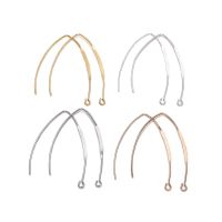 【YF】▨✕►  20pcs Gold  Rhodium French V-shaped Earring Hooks Findings Ear Wire Settings Base Jewelry Making