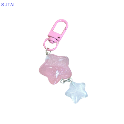 💖【Lowest price】SUTAI พวงกุญแจห้อยรูปดาวเจลลี่สุดน่ารักสำหรับเด็กผู้หญิงกระเป๋าเป้สะพายหลังเคสใส่หูฟังอุปกรณ์ตกแต่งของขวัญสุดสร้างสรรค์