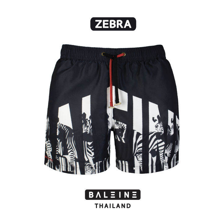 กางเกงว่ายน้ำ-กางเกงขาสั้นชาย-swimwear-men-swim-trunks-baline-zebra