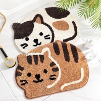 New Cat Styling Home Cartoon Door Rug Bathroom Absorbent Mat Door Childrens Room Decoration Mat 45x65cm