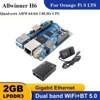 Quad-Core 2GB+8GB EMMC Flash HD+WIFI+BT5.0 Open Source Board+Case+Power Adapter Spare Parts for Orange Pi 3LTS Allwinner H6