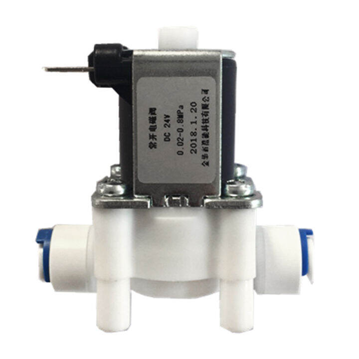 24V 1/4" Waster Drain Flush Water Solenoid Valve W Quick Connect For RO Reverse Osmosis Water System I.1102657347