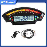 WDPlanet Motorcycle Universal Digital Speedometer Odometer For 1,2,4 Cylinders