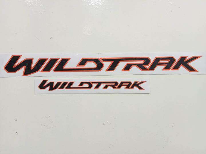 Eurodecals Wildtrak Sticker orange outline, black text Lazada PH