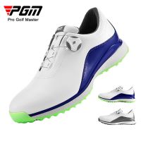 PGM Mens Golf Shoes Spikes Nail Popcorn Midsole Microfiber Leather Mens Knob Shoelaces Sneakers Anti-side Slip Shoes XZ173