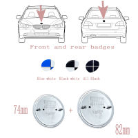 74มิลลิเมตร82มิลลิเมตรตราสัญลักษณ์รถฮู้ดด้านหน้าด้านหลังลำต้นโลโก้สำหรับ Bmw E46 E39 E38 E90 E60 Z4 X3 X5 X6 51148132375อุปกรณ์เสริม