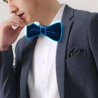 BNCLOTH Light Up ของขวัญหูกระต่ายงานแต่งงาน Neon Bowtie สำหรับแฟชั่นโชว์บาร์คอสเพลย์