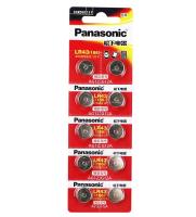 ถ่านกระดุม Panasonic LR43 แพคสีแดง แพค 10 ก้อน 1.5V ของแท้