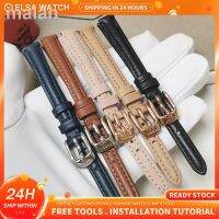 พื้นหน้า✔[คลังสินค้าพร้อม]⌚นาฬิกา FOSSIL Watch Strap10mm สายหนังแท้สำหรับ ES4410 ES4411 ES4412 ES3797 ES3799