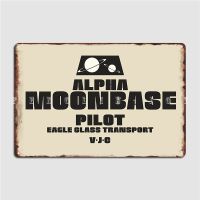 Moonbase Alphas Eagle Pilot โปสเตอร์เมทัลมีคราบห้องนั่งเล่นออกแบบห้องครัวโล่ดีบุก0718