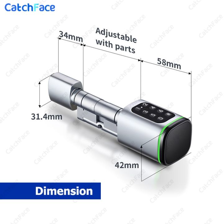 catchface-s1โปรปรับรหัสแอปพลิเคชั่น-tlock-บัตร-rfid-ล็อกกระบอกสูบยูโรเปลี่ยนโดยไม่ต้องใช้กุญแจดิจิทัลประตูล็อคอัจฉริยะ-alexa