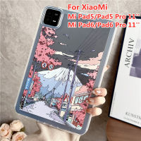 แผ่นเคสสำหรับ Xiaomi TPU โปร่งใส6 Pro Mi Pad6 11แท็บเล็ตแผ่นรอง XiaoMi Mi เคสสำหรับ XiaoMi 5 Pro Pad5 11นิ้วเคสทาสีฝาหลังใสแบบยืดหยุ่น