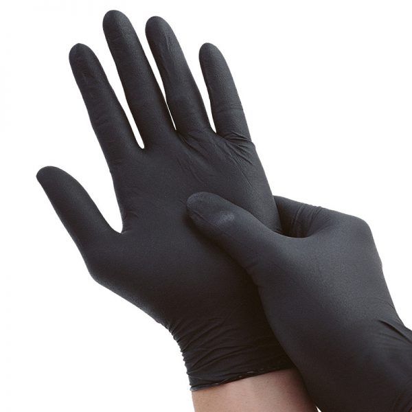 ถุงมือไนไตร-ถุงมือไนไตรดำ-กล่องสีดำ-ไม่มีแป้ง-100ชิ้น-ถุงมือทนร้อน-ถุงมือพยาบาล-ถุงมือยางทำงาน-ถุงมืออนามัย-s-m-l
