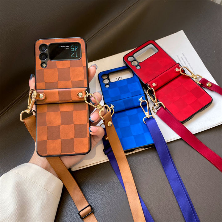 FLIP & FOLD] Louis Vuitton Monogram Leather Case for Samsung Galaxy Z Flip  1 2 3 4/ Z Fold 1 2 3 4 - Luxury Cell Phone Cover