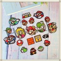 【hot sale】 ✧﹊ B15 ✿ Super Mario Bros. Self-adhesive Sticker Patch ✿ 1Pc DIY Sew on Iron on Embroidery Clothes Bag Accessories Badges Patch