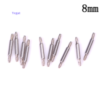 ?【Lowest price】Tirgat 10pcs สแตนเลสสายนาฬิกาสปริงก้านนาฬิกาสายเชื่อมต่อ Rod PIN 8-22