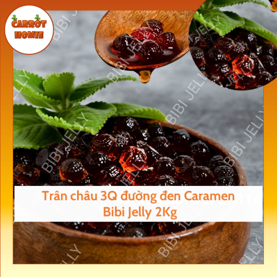 Trân châu 3q bibi jelly caramen đường đen 2kg mềm giai béo ngậy hấp dẫn - ảnh sản phẩm 3