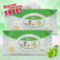 ทิชชูเปียก เฟรชพลัส เว็ทไวท์ กลิ่นแอปเปิ้ล Fresh Plus Wet Wipes Apple Fragrance 80 ชิ้น