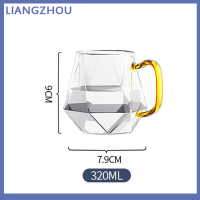 LIANGZHOU 1.5L Diamond Texture แก้วกาน้ำชา set Hot Cold Water JUG transparent