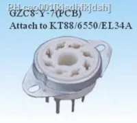 5pcs ceramic tube socket bass tube socket GZC8-Y-7 8 pin silver foot for KT88/6550/EL34 6P6P 6V6 tube amplifier