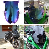 ได้เลย!☄☾ที่ที่เบนทางลมกระจกบังลมกระจกรถจักรยานยนต์ Parabrisas สำหรับ Kawasaki Ninja Z1000SX 2017 2018 2019กระจก Viento Moto