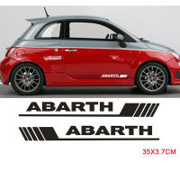 2ชิ้นประตูด้านข้าง D ecals สติ๊กเกอร์สำหรับ Abarth ด้านข้างกระโปรงสติ๊กเกอร์ร่างกายสติกเกอร์สำหรับ Fiat 500รถ S tylings