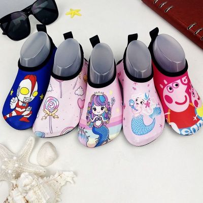 【Hot Sale】 and thin childrens beach shoes water park non-slip snorkeling anti-fall river soft bottom quick-drying swimming