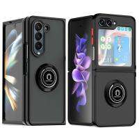 เคสแม่เหล็กสำหรับ Samsung Galaxy พับได้5พับได้5 5 5G ที่ยึดแหวนกันกระแทก