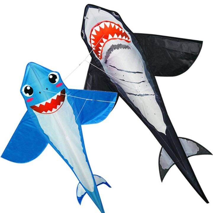 Large Soft Kite Shark Shaped Kite Nylon Kite Line Animated Kites Flying