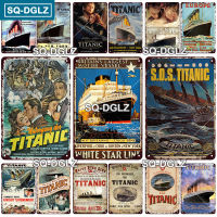 [SQ-DGLZ] Titanic โปสเตอร์ป้ายโลหะ Moive Vintage Plaque ป้ายดีบุกแผ่น Wall Room Decor สำหรับ Bar Club Man Cave Art ภาพวาดของขวัญ