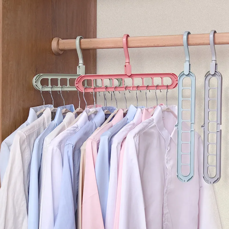 Space Saving Clothes Magic Hangers Closet Organizers 5 Hole