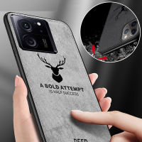 สำหรับ Xiaomi 13 T Pro 13 T 13 TPro 2023เคสโทรศัพท์สุดหรู Elk Deer ที่ใช้ตกแต่งภายนอกผ้ากันกระแทกฝาหลังซิลิโคนป้องกัน