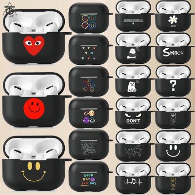 พร้อมส่ง! case for AirPods 2nd generation เคสซิลิโคนแอร์พอตPro 2 เคสหูฟังลายการ์ตูนสีดำสำหรับ Airpods 2