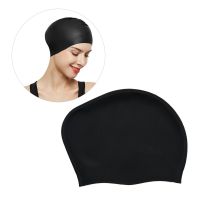 Swimming Diving Cap Ear Protector for Hair Pool Aquatic Sports Accessories for Men Swim Cap Beginner 2pcsWaterproof Swim Cap Swim Caps