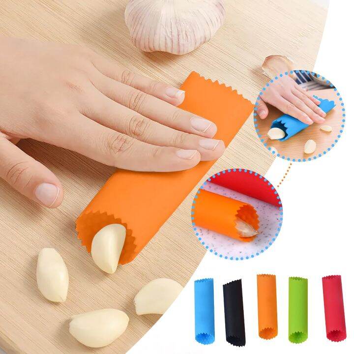 Silicone Garlic Peeler Garlic Peeler Peeling Roller Holder Easy And Quick Peeling Garlic Cloves