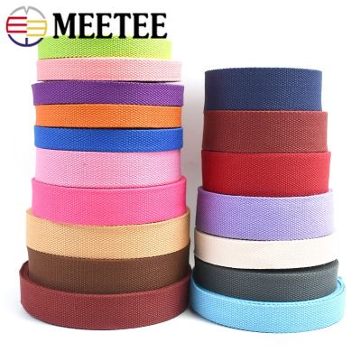 【CW】 5Meters 20-38mm Colorful Webbing Polyester Tape Shoulder Band Safety Sewing Accessories