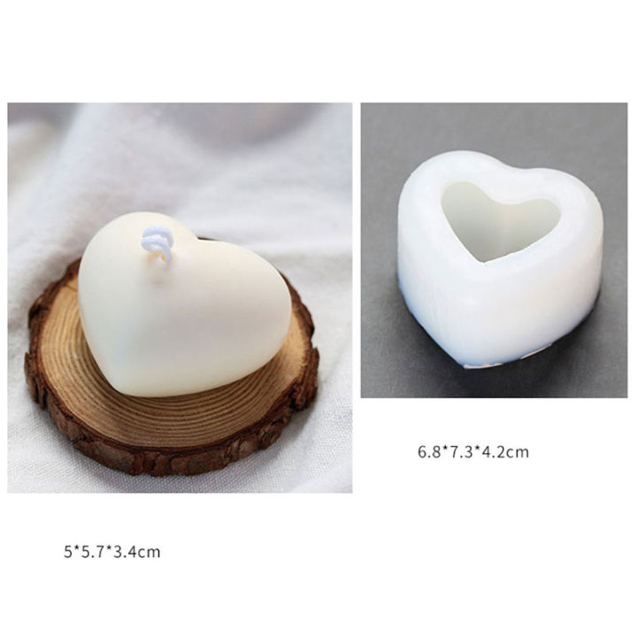 ruyifang-3d-love-heart-silicone-mold-aroma-plaster-เทียนแม่พิมพ์-diy-ตกแต่งเค้ก