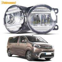 ไฟตัดหมอกแอลอีดี6000LM 30วัตต์2ชิ้นสำหรับ Toyota Proace 2013-2022ตัวขับรถยนต์ + Passengerfog ตกแต่งไฟหน้ารถ