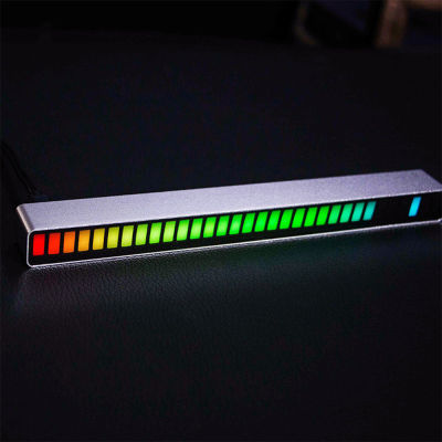 L-ED Strip Light with Sound Control Voice-Activated Pickup Rhythm Lamp Ambient Light RGB Colorful Tube Lamp USB Rhythmic Light,32 / 40 beads(Optional)