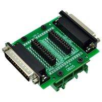 ✣ CZH-LABS DIN Rail Mount Dsub DB25 Diagnostic Test Breakout Board DSUB DB25 Connector Male to Female.