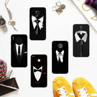 Black เคสโทรศัพท์ หรับ OPPO  ซิลิโคน Protected ปก sh-118 Man Suit Shirt Tie