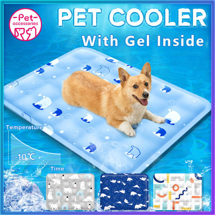 Pet Cooling Pad with Gel inside Pet Ice Pad Dog Cooler Mat Cat Cooling ...