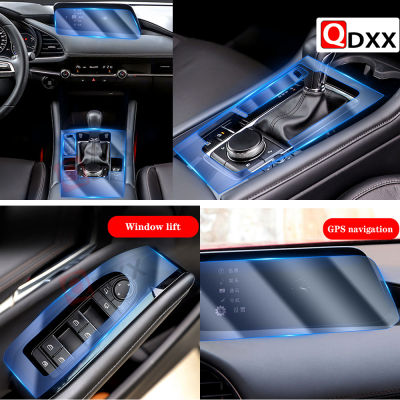 สำหรับ Mazda 3 Axela 16 2014-2021ภายในรถคอนโซลกลางโปร่งใส TPU ป้องกันฟิล์ม Anti-Scratch Repair ฟิล์ม Accessories