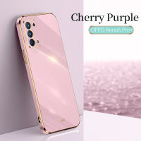 สำหรับ OPPO Reno 6Pro + เคสชุบ6Pro OPPO Reno + หรูหราชุบ6D เคสทีพียูซิลิโคนป้องกันเต็มรูปแบบหลังเคสโทรศัพท์โทรศัพท์"